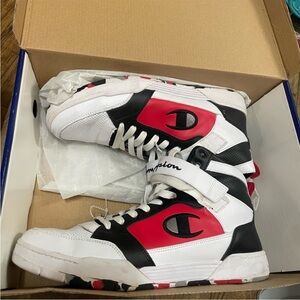 Champion Arena Power Hi Men's White Red And Black hi cb Hi-Top Sneakers
